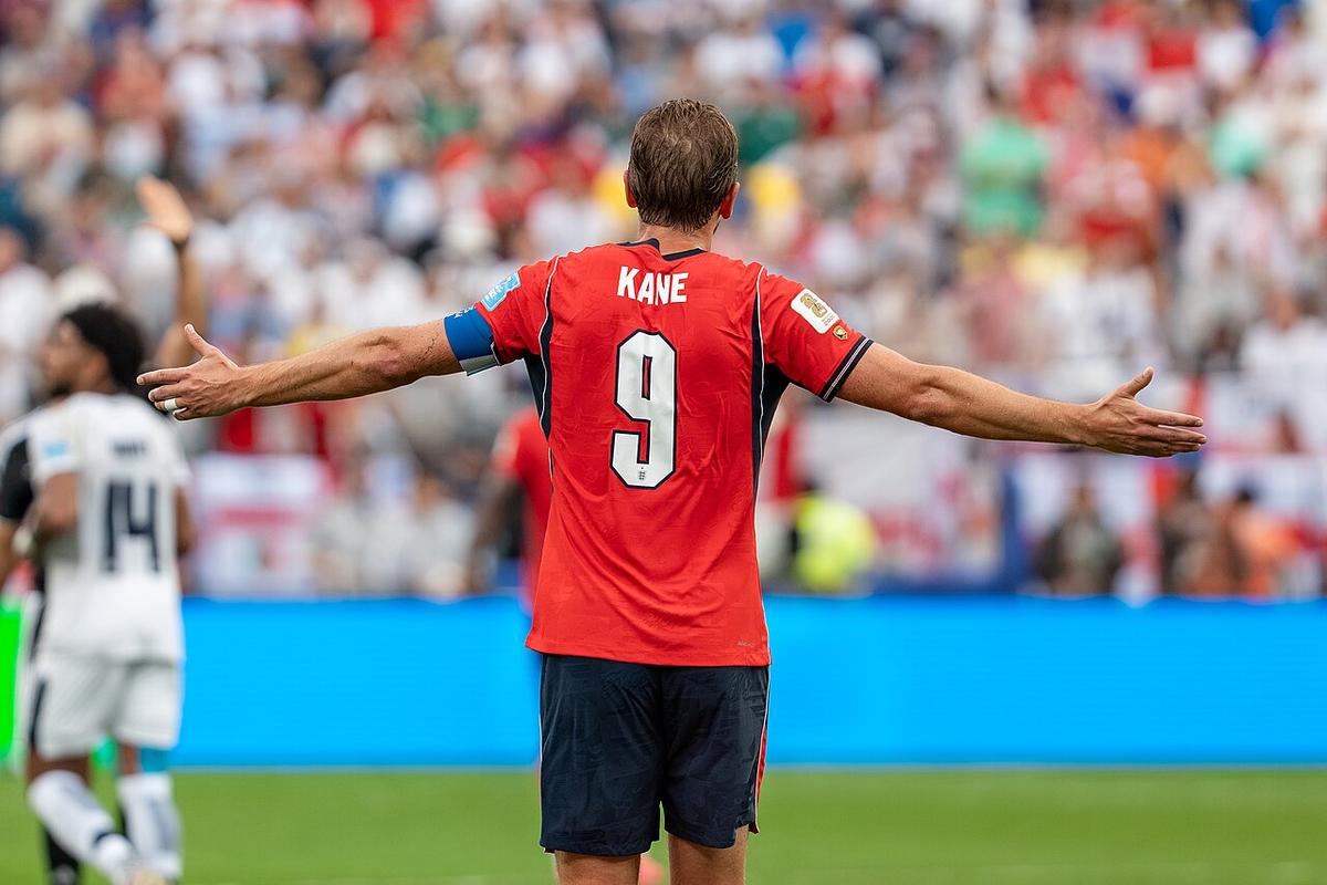 Harry Kane con la camiseta de la selección de Inglaterra