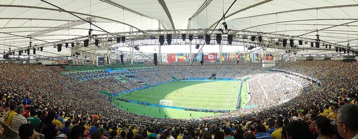 Brasil ante Honduras en el Estadio Maracaná de Río de Janeiro durante los Juegos Olímpicos de 2016