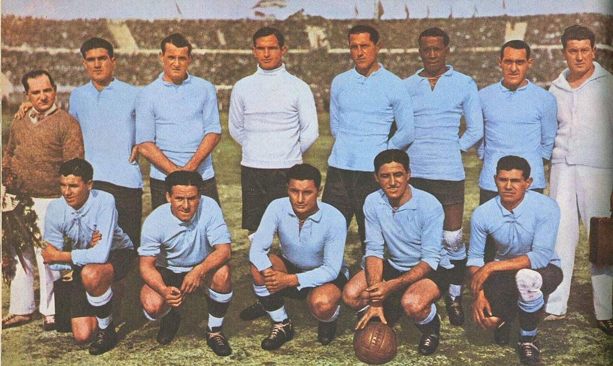 Selección de Uruguay campeona del mundo en 1930, en la primera Copa del Mundo de la historia