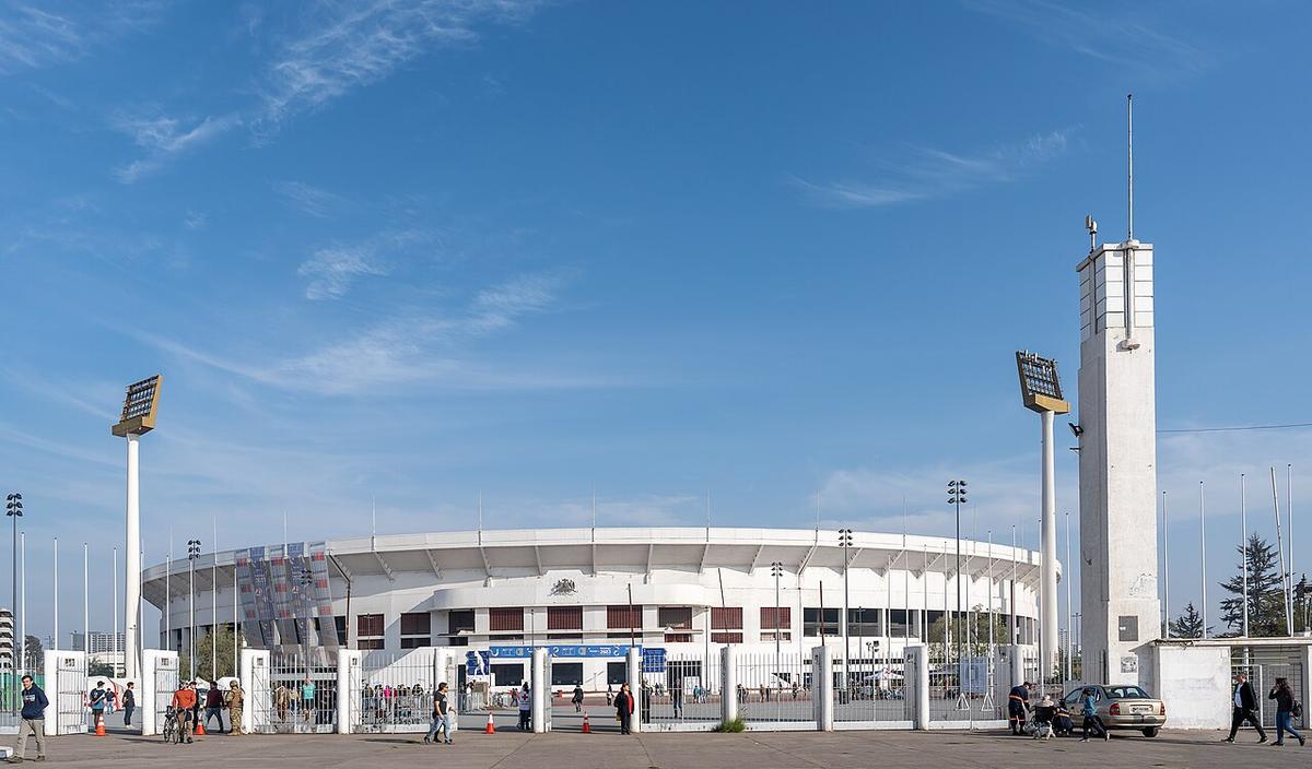 Vista del Estadio Nacional de Chile, escenario de los grandes partidos de La U