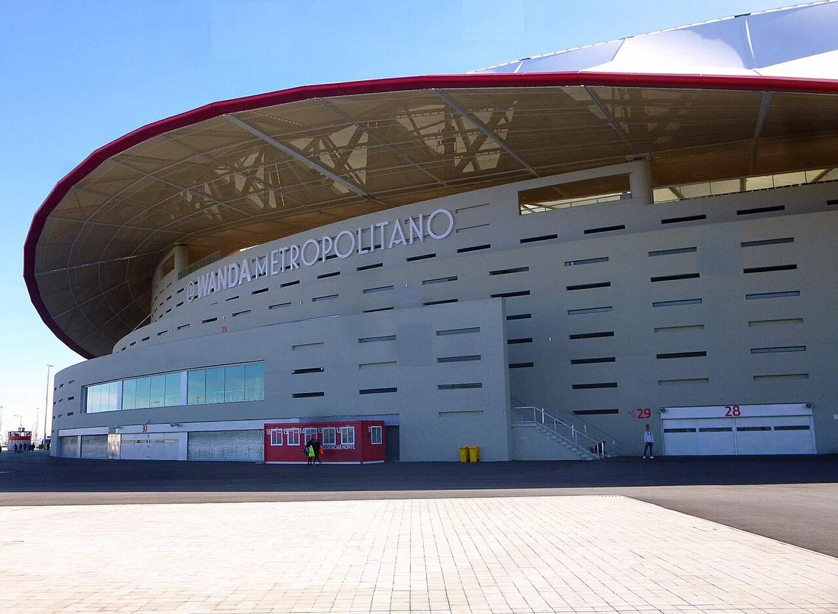 Vista exterior del estadio Riyadh Air Metropolitano de Madrid