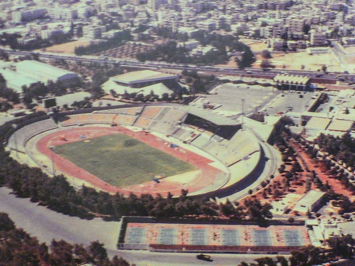 Vista aérea del Estadio Internacional de Amán, casa de la selección de Jordania