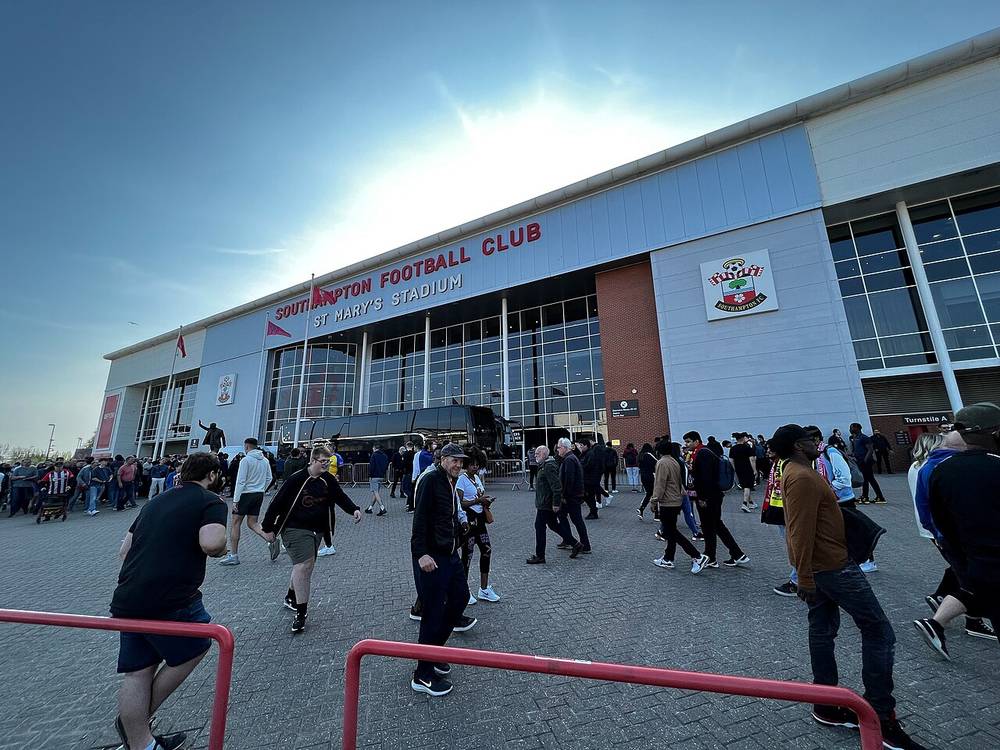 Estadio St Mary's, escenario de la Premier League en Inglaterra