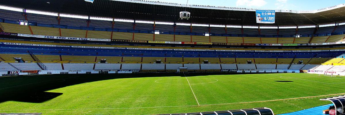Vista panorámica del estadio Jalisco de Guadalajara