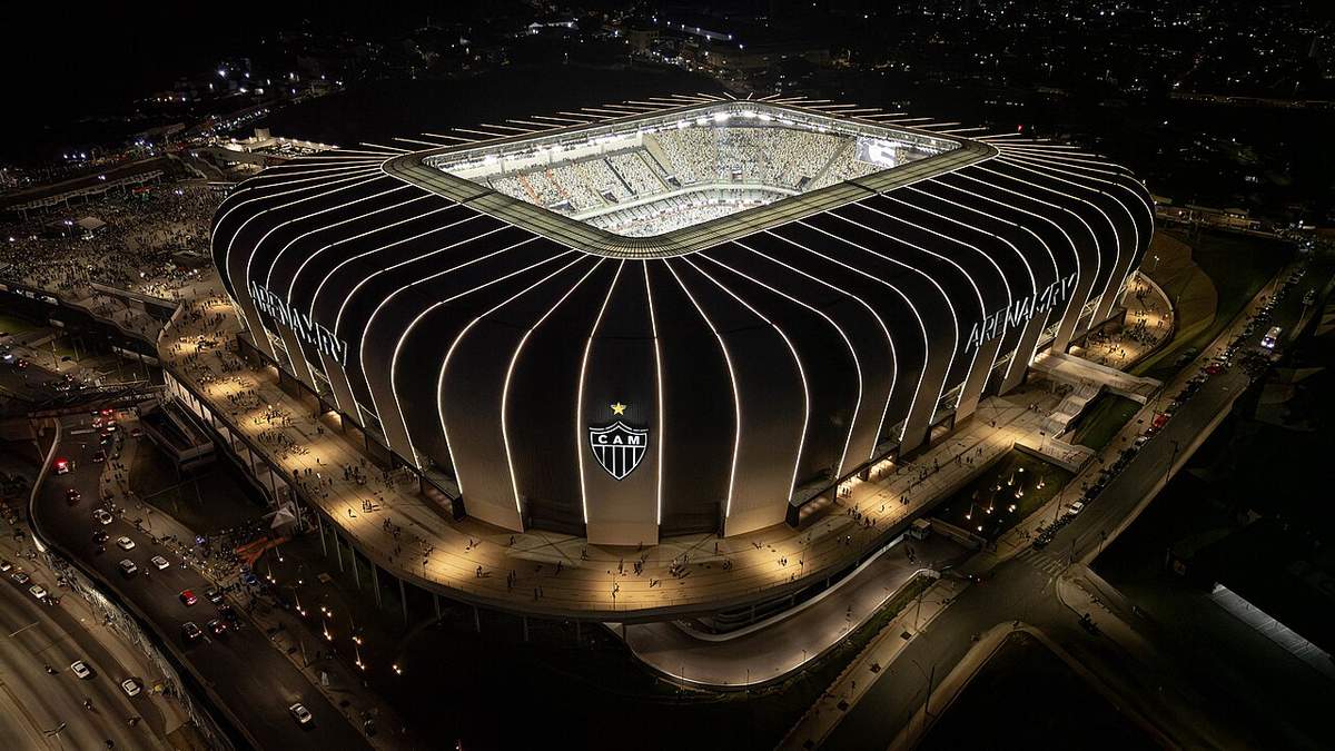 Vista de la Arena MRV de Belo Horizonte en 2025, el estadio donde se juega el clásico mineiro