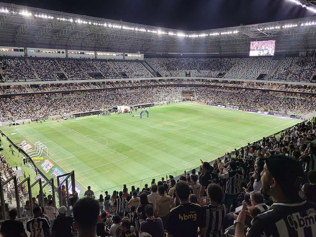 Partido de Atlético Mineiro en la Arena MRV de Belo Horizonte, fotografiado durante un encuentro en 2023