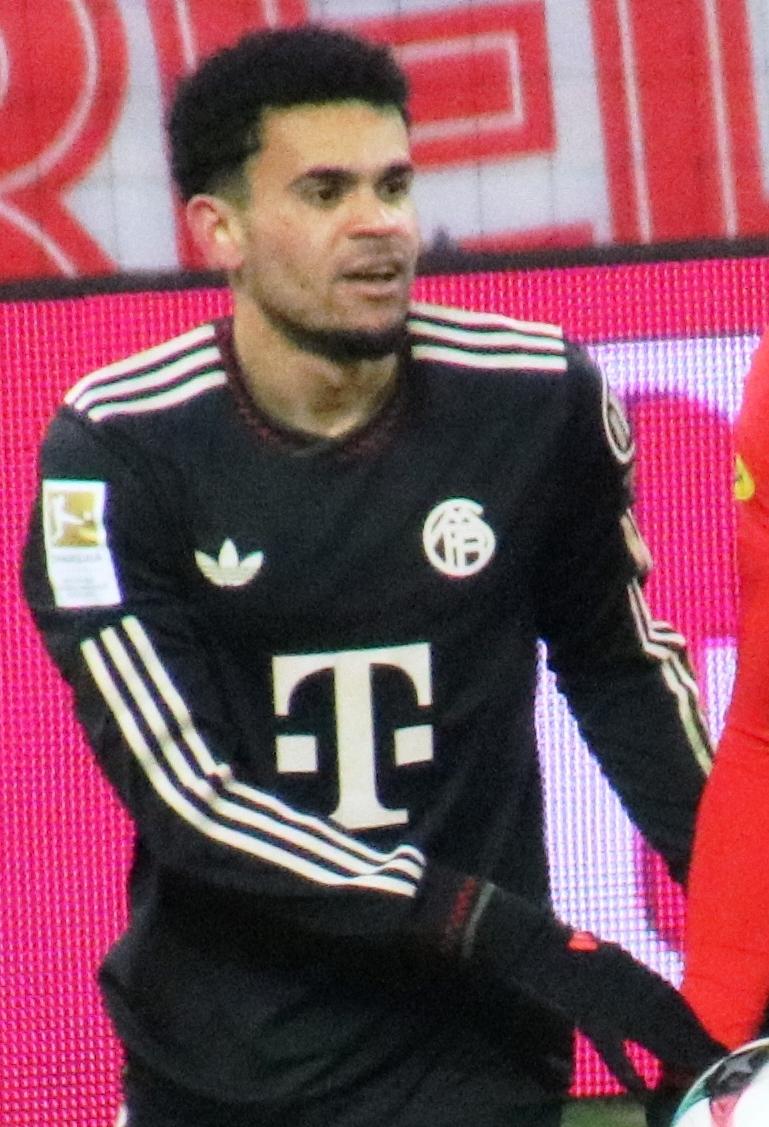 Luis Díaz con la camiseta del Bayern Múnich