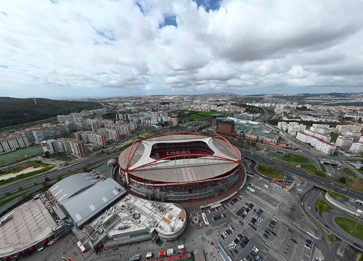 Vista del Estádio da Luz, el estadio del Benfica en Lisboa