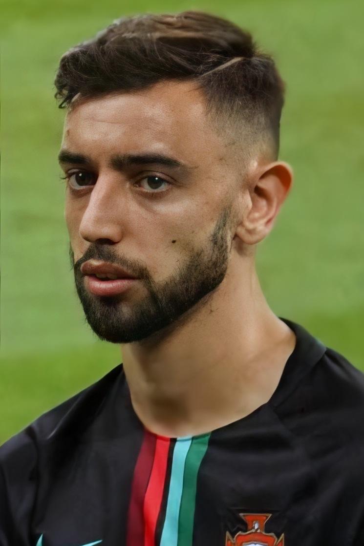 Bruno Fernandes con la selección de Portugal en 2018