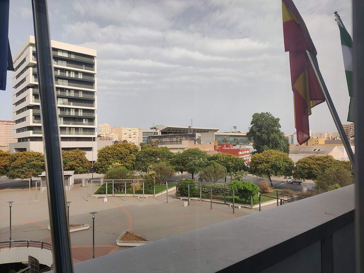 Vista del interior del Estadio Nuevo Mirandilla de Cádiz durante un partido