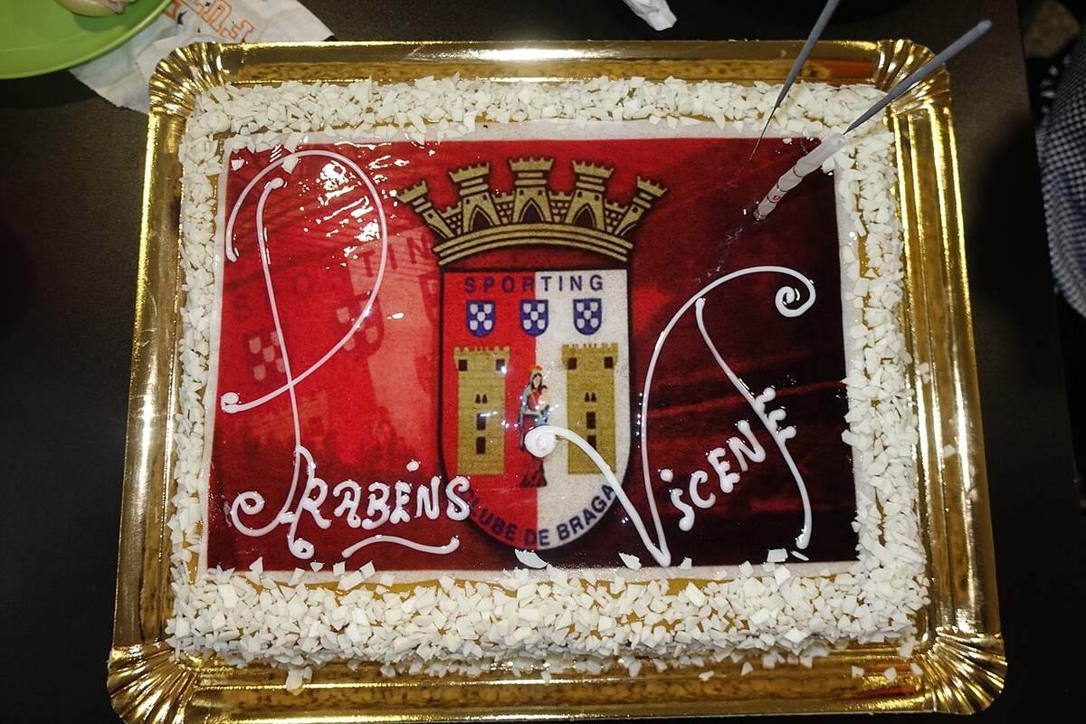El Sporting Braga en el estadio Municipal durante un partido de la Liga Portugal
