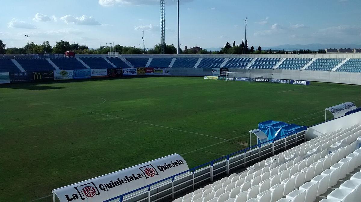 El Fondo Norte del estadio de Butarque en Leganés