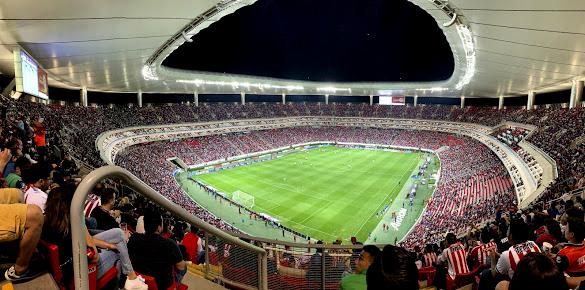 Vista interior del Estadio Akron de Guadalajara