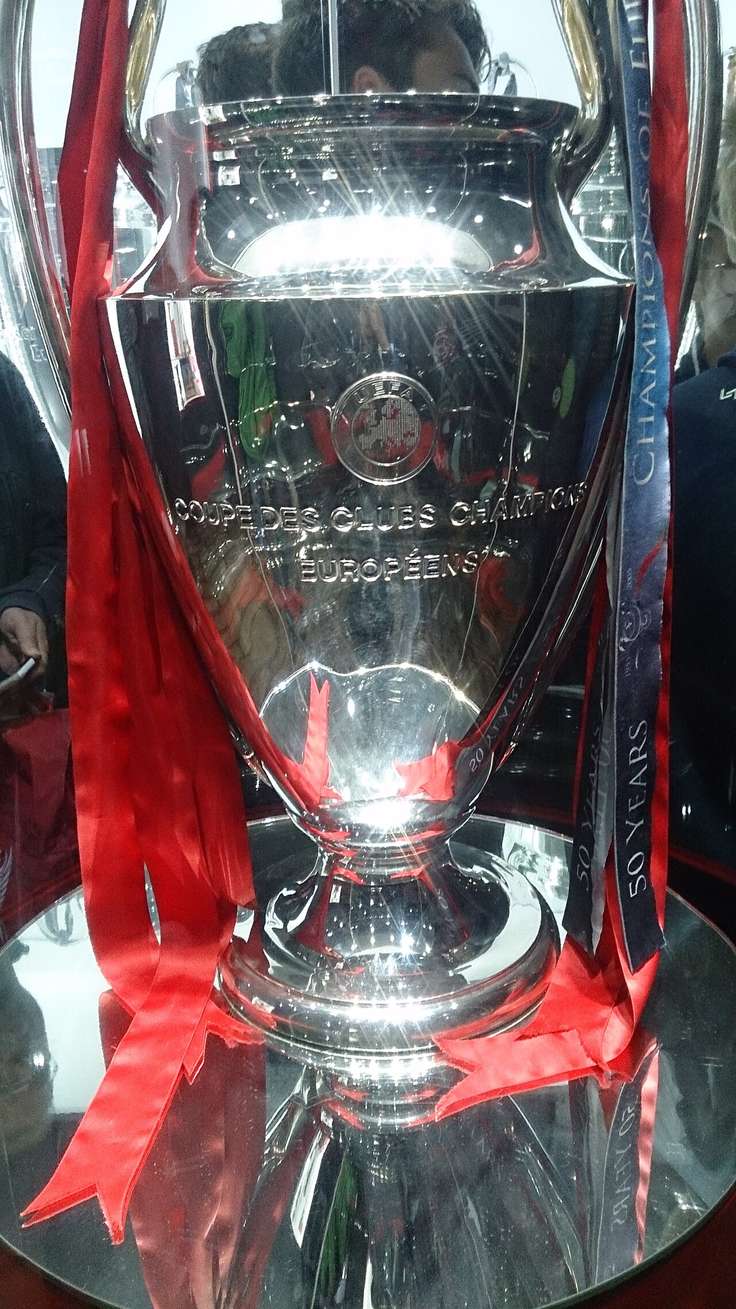 El trofeo de la UEFA Champions League