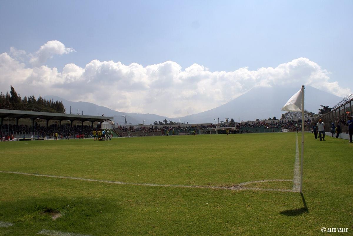 El estadio Pensativo de Antigua Guatemala, casa de Antigua GFC, líder de la Liga Nacional