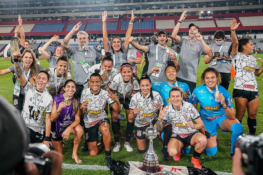 Otra imagen de archivo del fútbol femenino en la Copa Libertadores