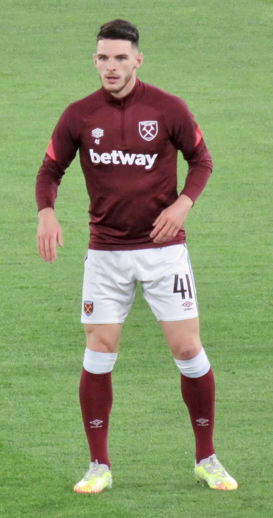 Declan Rice en un retrato con el West Ham en septiembre de 2021