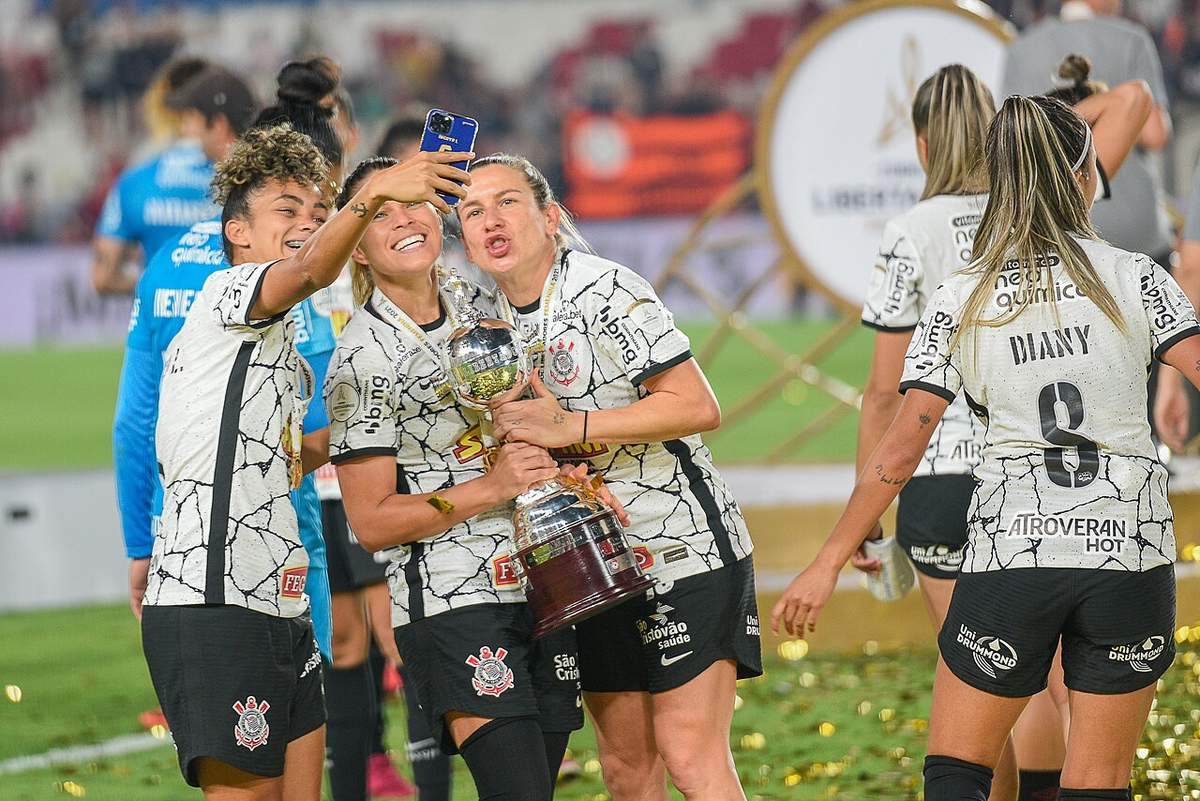 Otra imagen de archivo del fútbol femenino en la Copa Libertadores