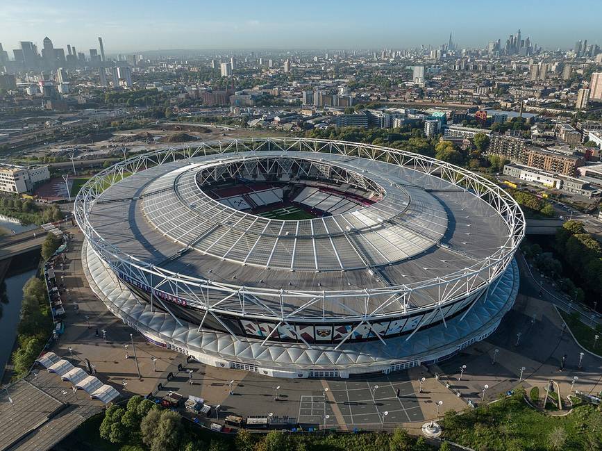 The London Olympic Stadium during a match