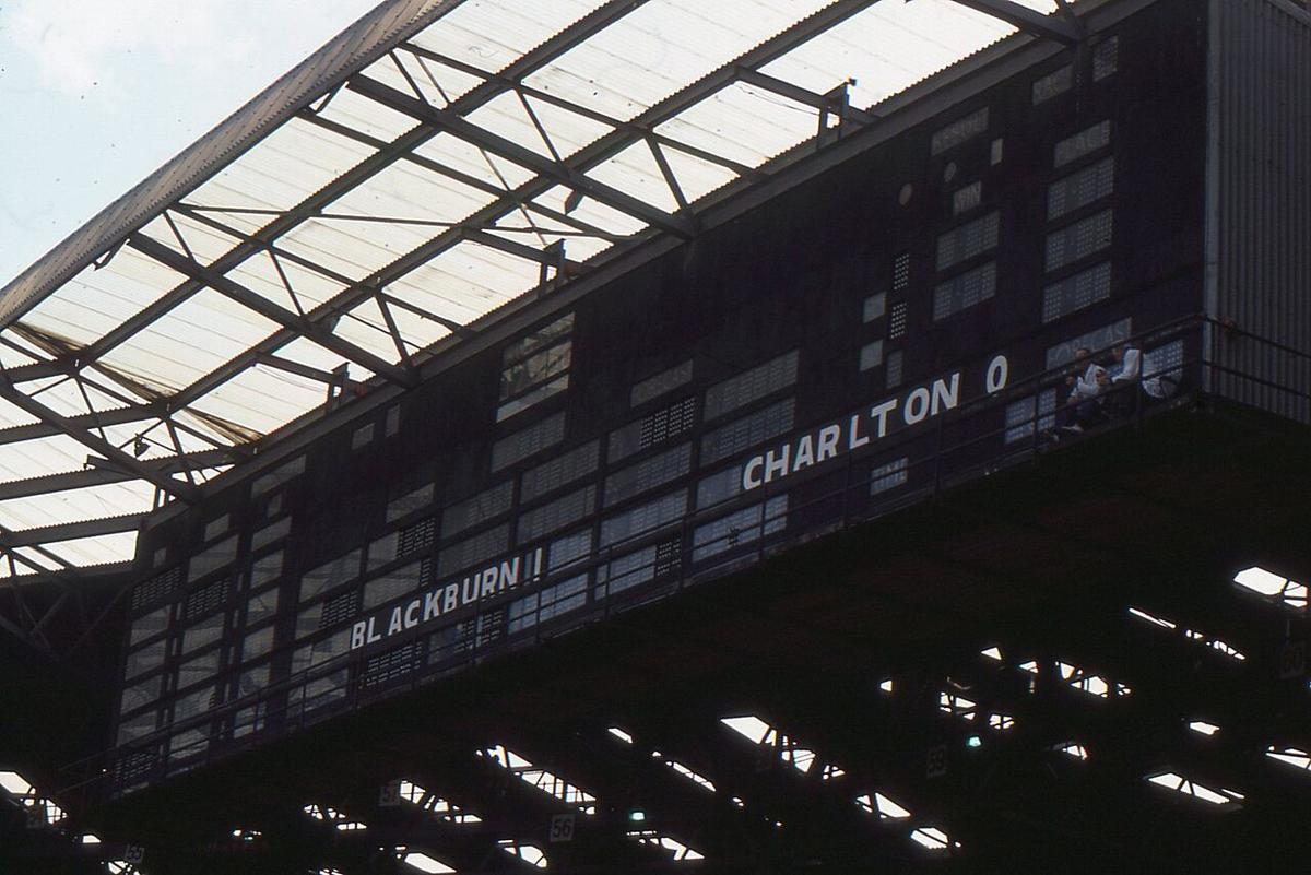 An old Wembley stadium scoreboard
