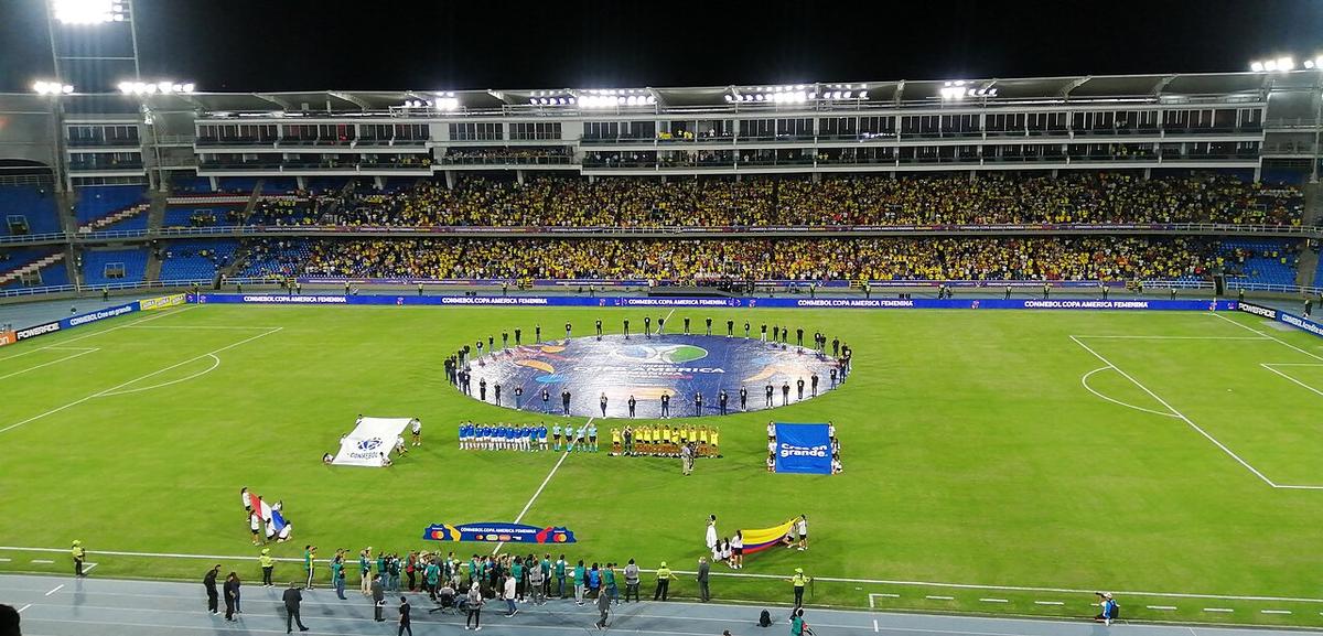 Colombia ante Paraguay en la Copa América Femenina 2022