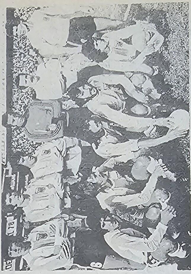 Selección de Argentina campeona del mundo en 1978, posando como equipo
