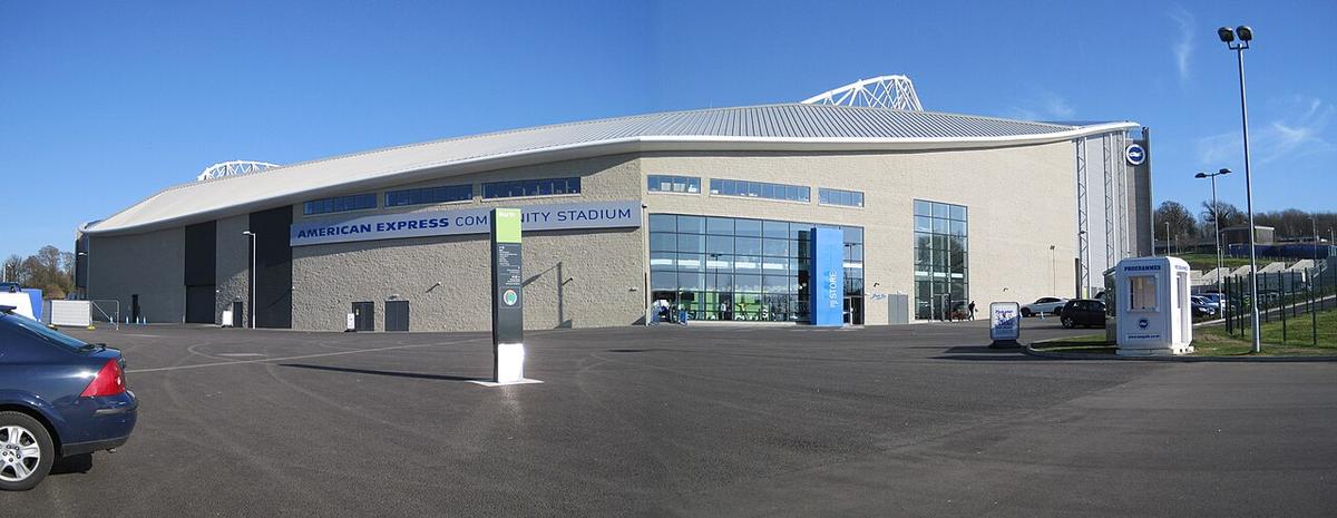 American Express Stadium, la casa del Brighton, que visita al City en los octavos de la Carabao Cup