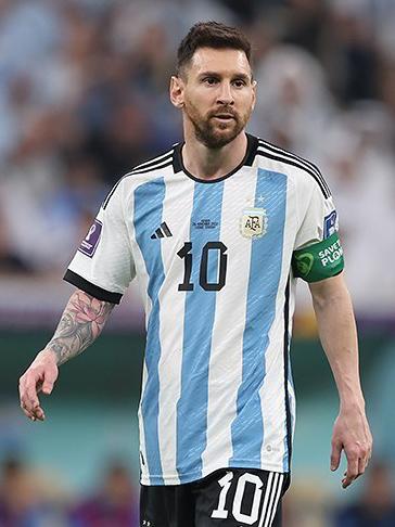 Lionel Messi con la selección argentina en el Mundial 2022