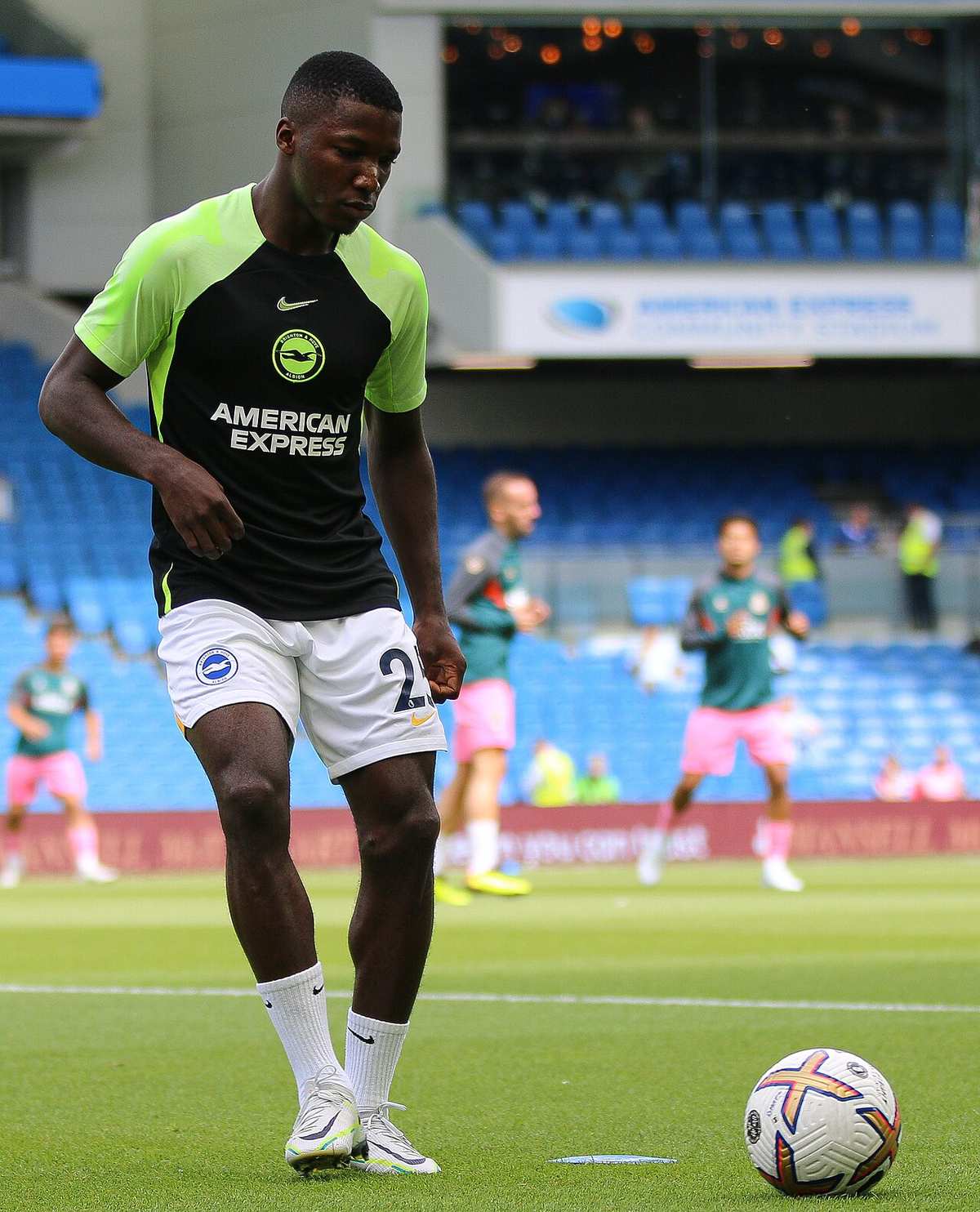 Moisés Caicedo con el Brighton en 2022