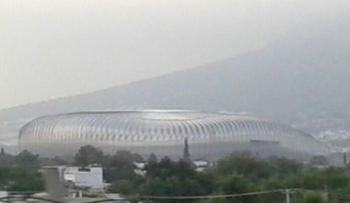 Vista del Estadio BBVA de Monterrey desde el exterior