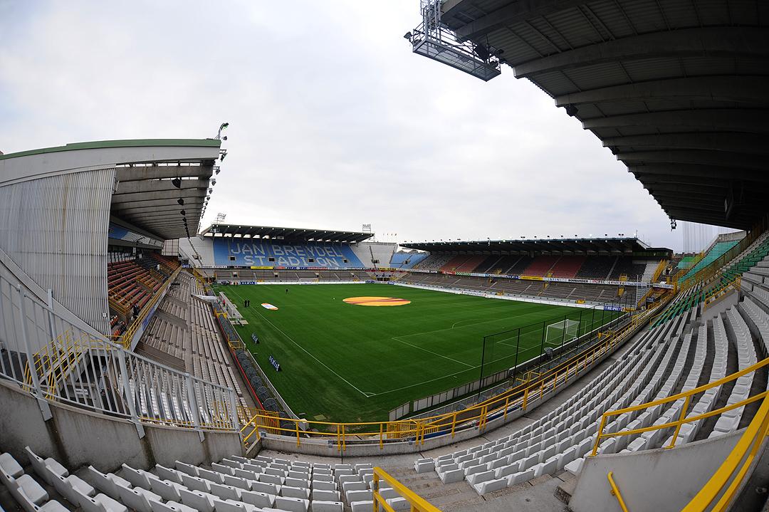 Vue du stade Jan Breydel à Bruges pendant un match