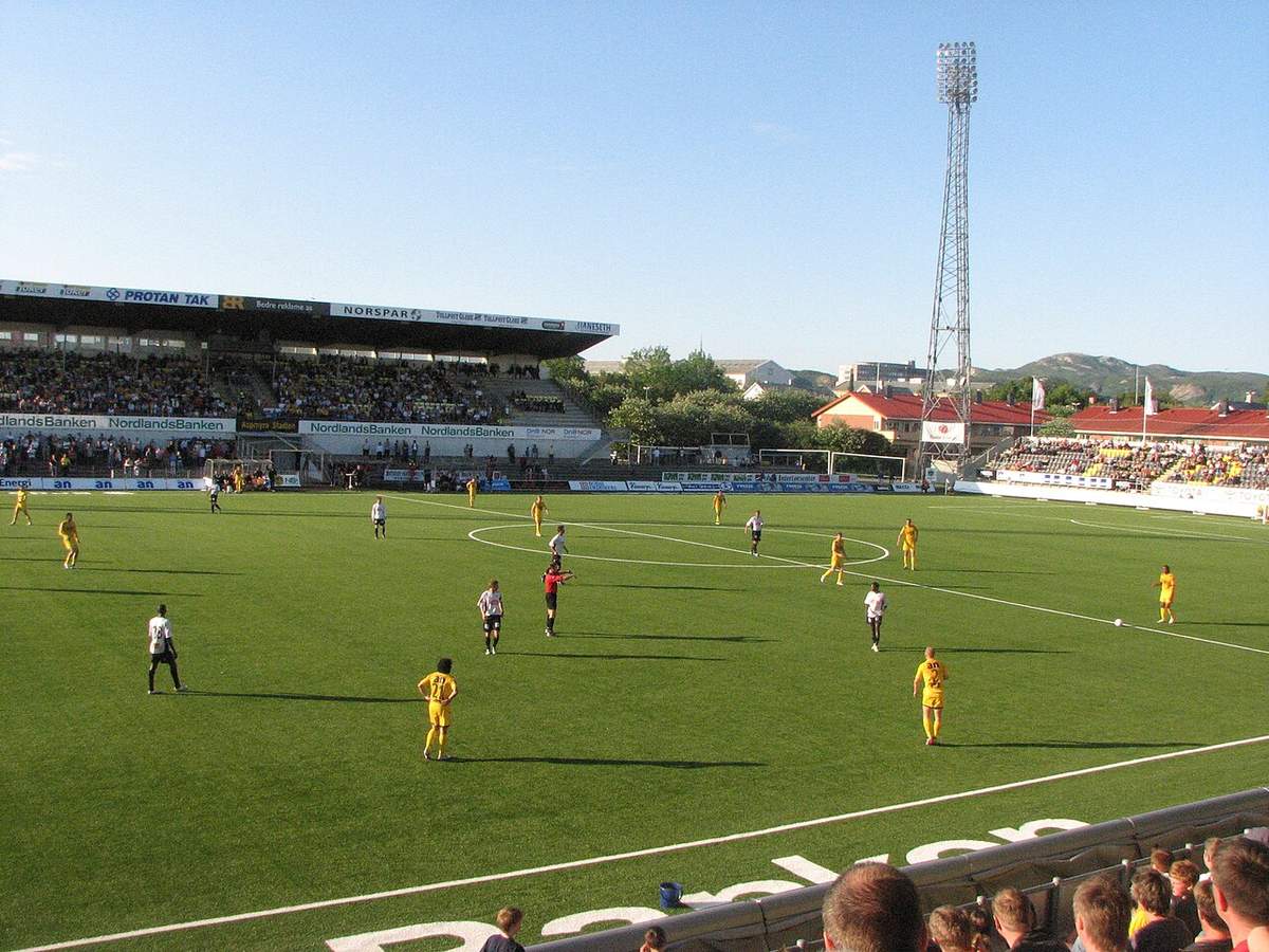 Jugadores del Bodø/Glimt festejando una victoria europea