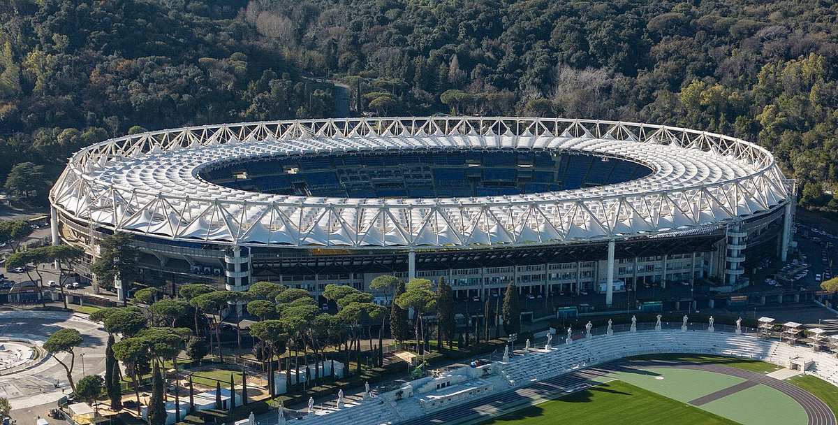 Estadio Olímpico de Roma, casa de la Roma y la Lazio