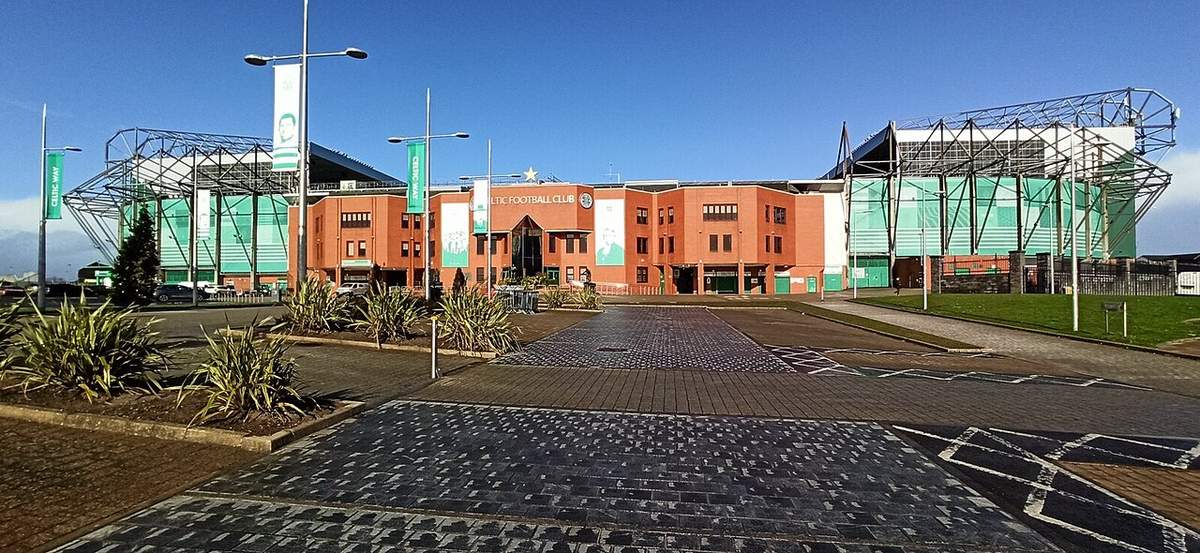 Vista panorámica de Celtic Park, uno de los estadios con mejor ambiente de Europa, sede del duelo ante el Celta