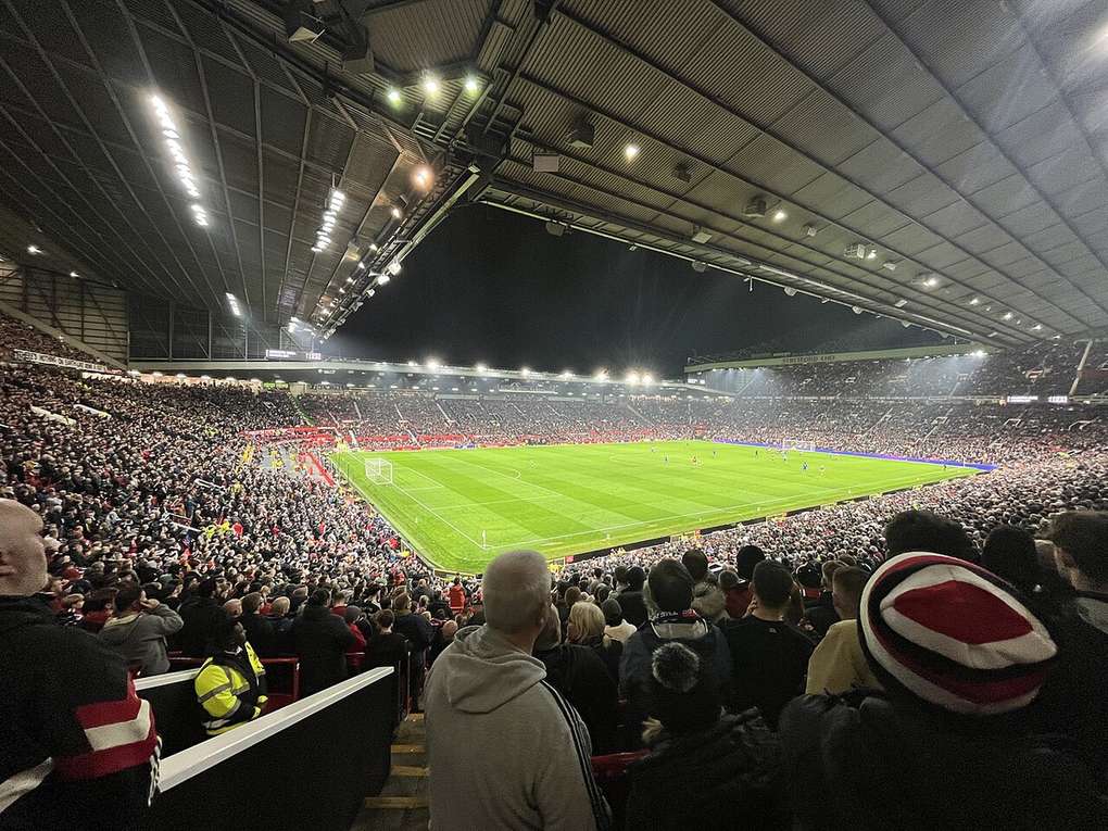 Vista del estadio Old Trafford, la casa del Manchester United