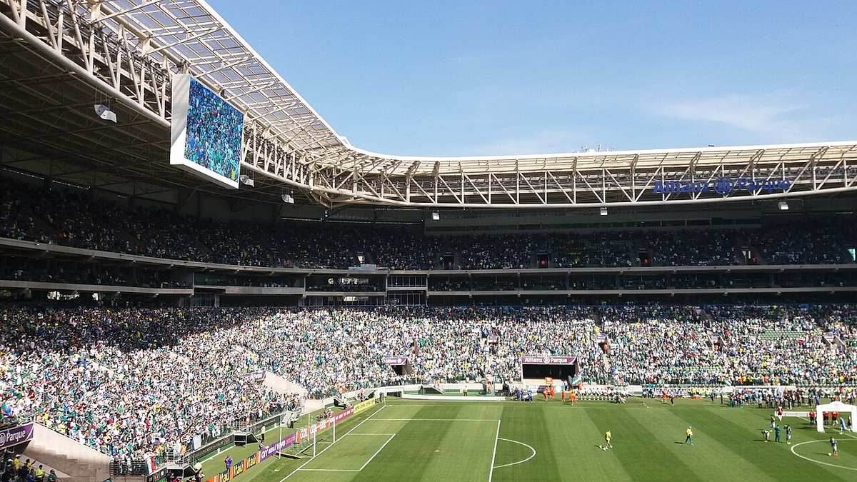 Vista del Allianz Parque, el estadio del Palmeiras en São Paulo
