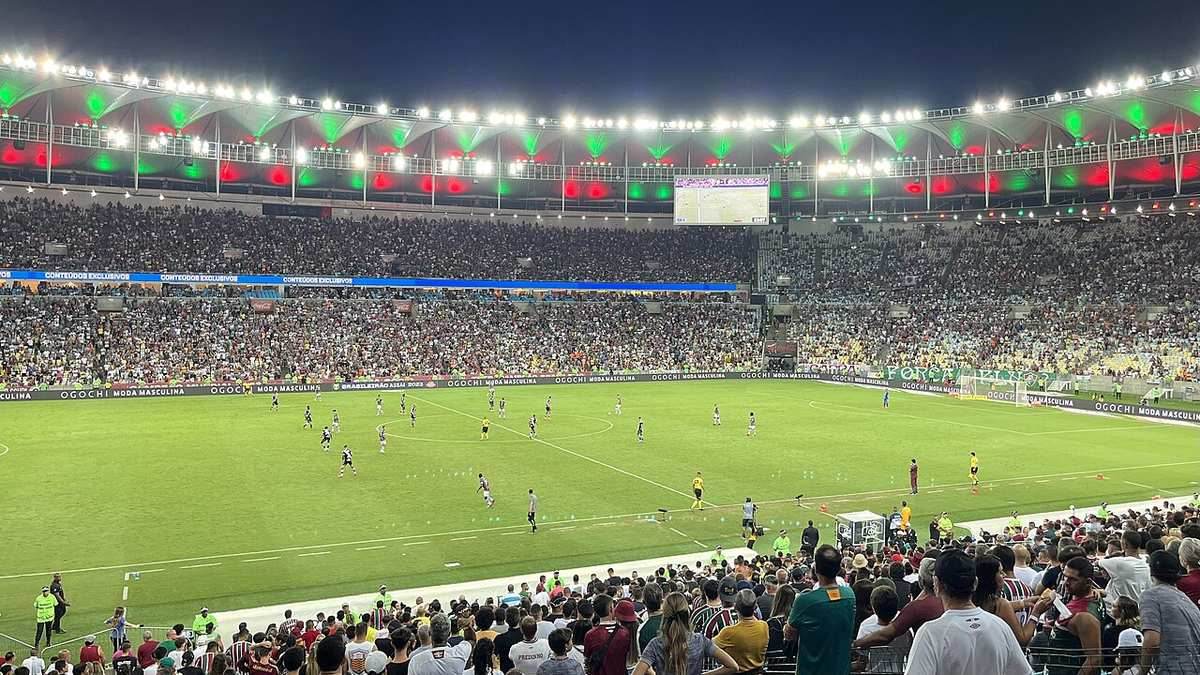 El estadio Maracaná durante un partido del Fluminense, sede del partido de ida de la semifinal