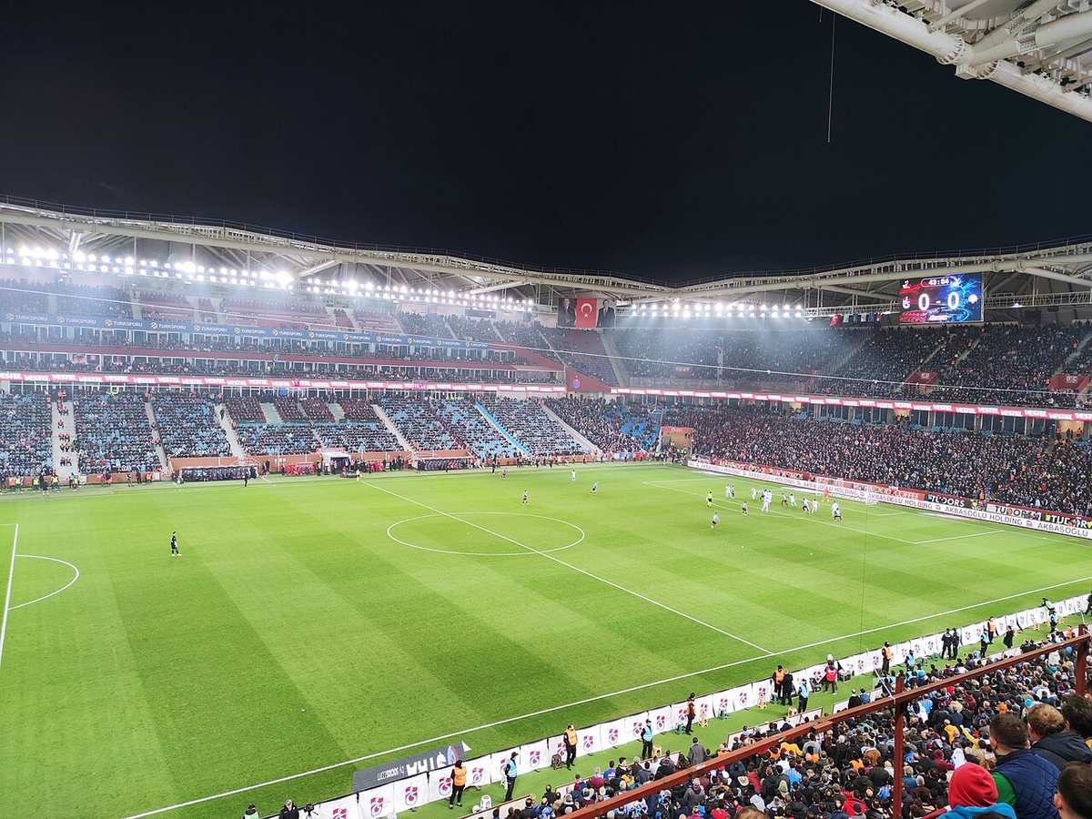 Acción de un partido del Trabzonspor en la Süper Lig turca