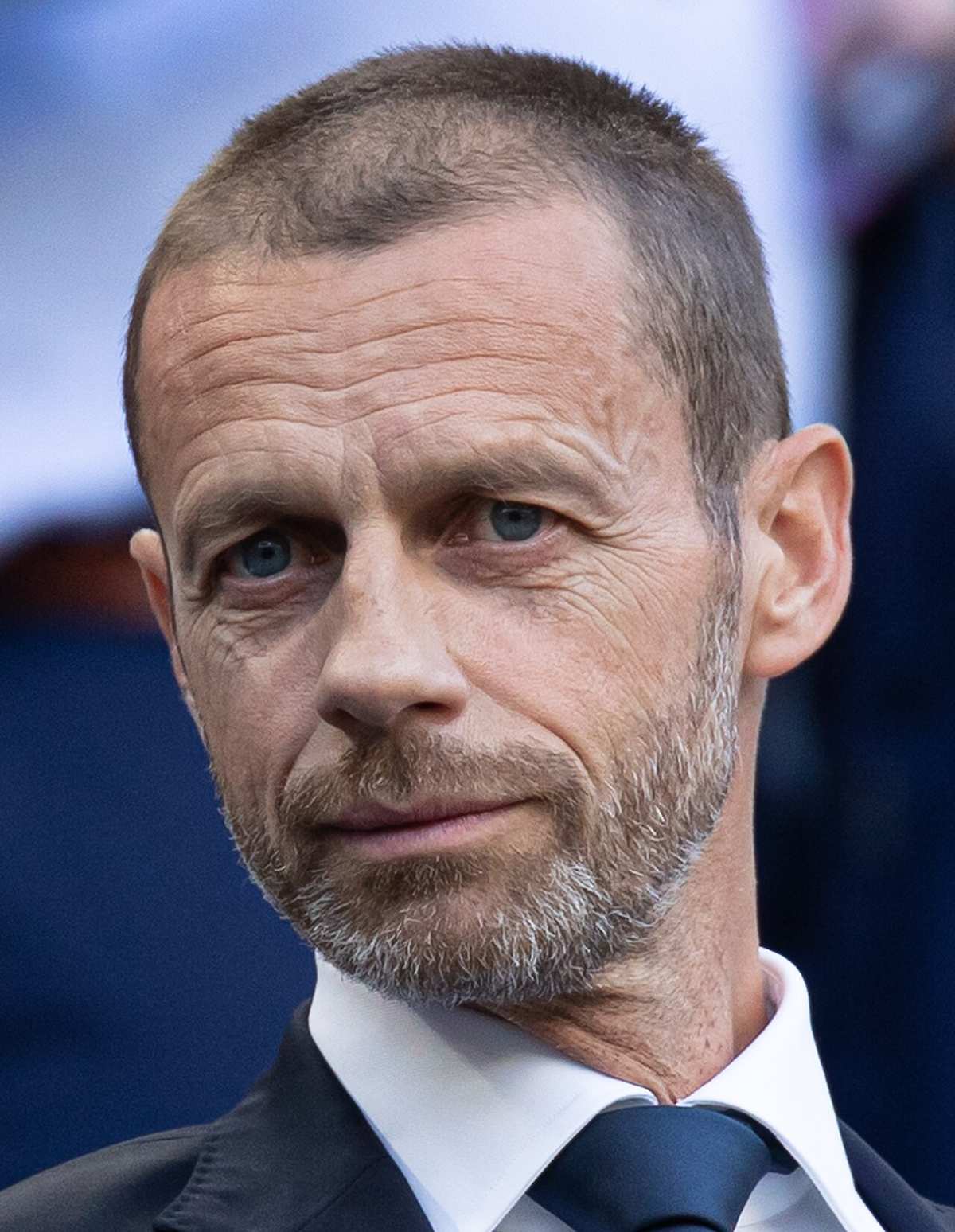 Aleksander Čeferin, presidente de la UEFA, durante un evento del organismo europeo
