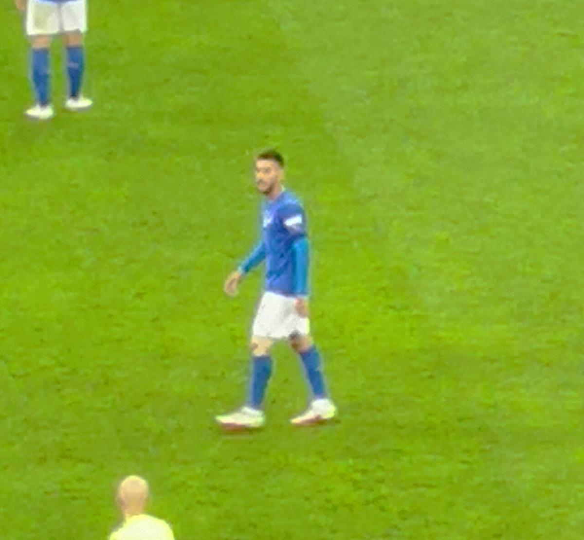 Lorenzo Pellegrini, capitán de la Roma, que estará de baja al menos dos meses por una lesión muscular en el muslo derecho