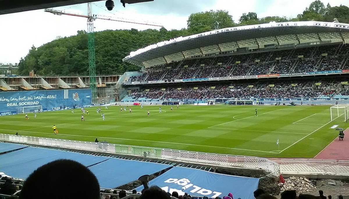 Estadio de Anoeta en San Sebastián, casa de la Real Sociedad