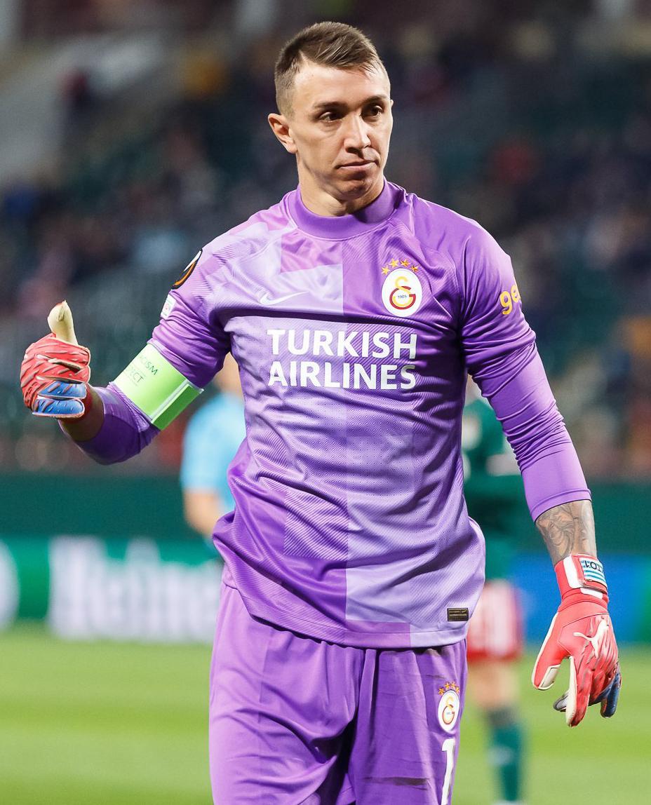 Fernando Muslera, arquero uruguayo de Estudiantes y figura de la tanda de penales ante Flamengo