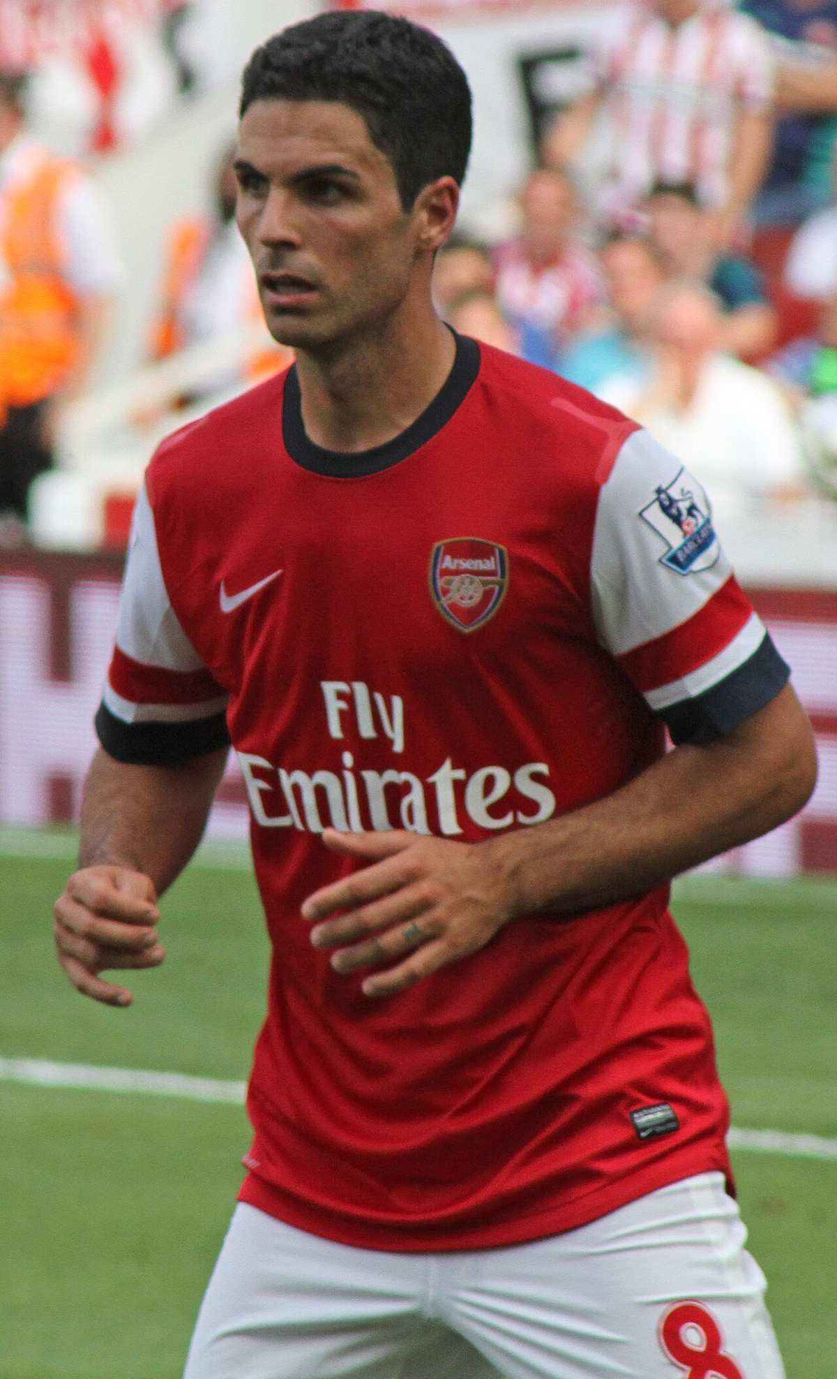 Mikel Arteta, entrenador del Arsenal, que confirmó la baja de Saka y la resonancia de este viernes