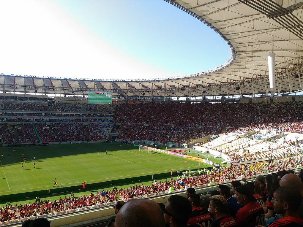El Maracaná de Río de Janeiro, donde el Flamengo recibe el lunes al Atlético Mineiro con la posibilidad de recuperar el liderato del Brasileirão