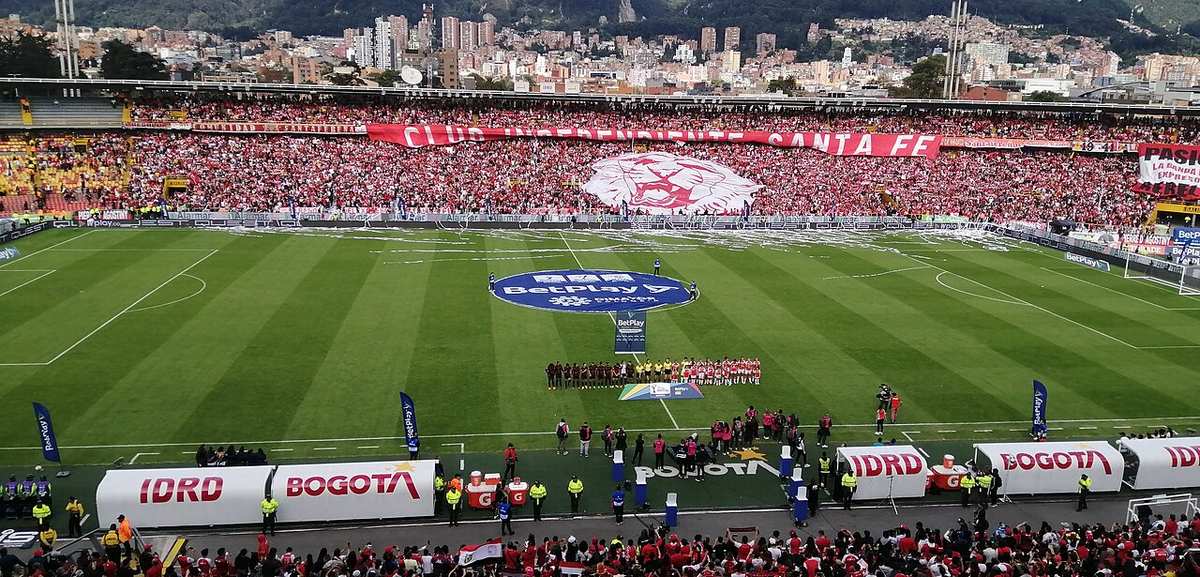 Acción del partido entre Santa Fe y América en la final de la Liga Femenina 2023