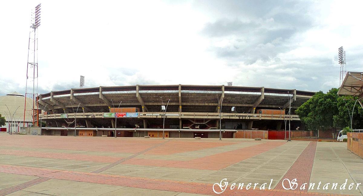 Vista del estadio General Santander de Cúcuta, escenario del partido ante Águilas Doradas