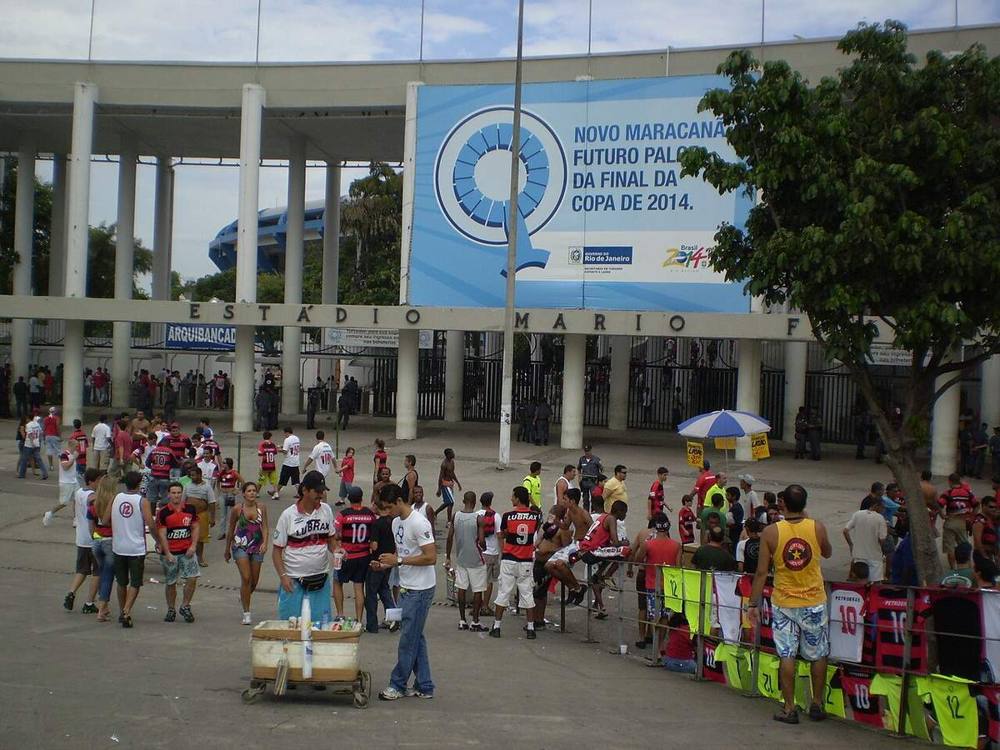 La entrada del estadio Maracaná, en Río de Janeiro