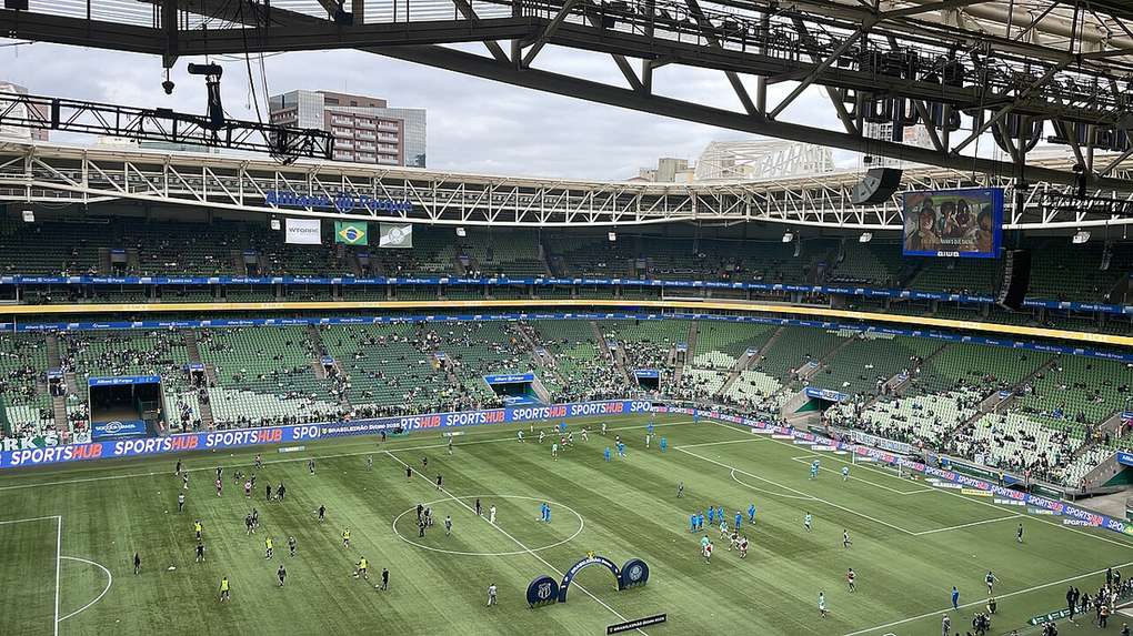 Partido de Palmeiras en el Allianz Parque, en São Paulo