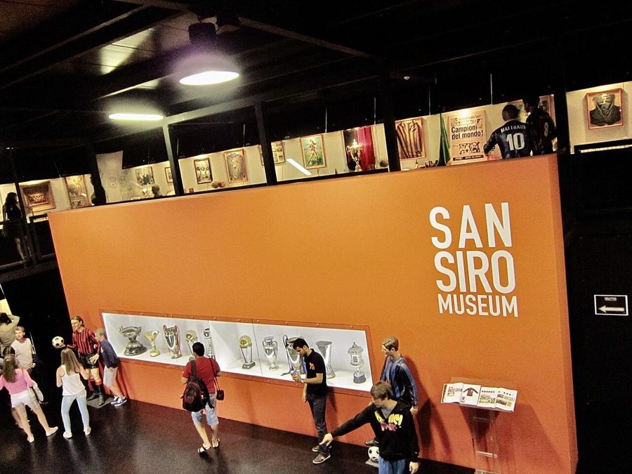 Vista del Museo de San Siro, el estadio del Milan, en Milán