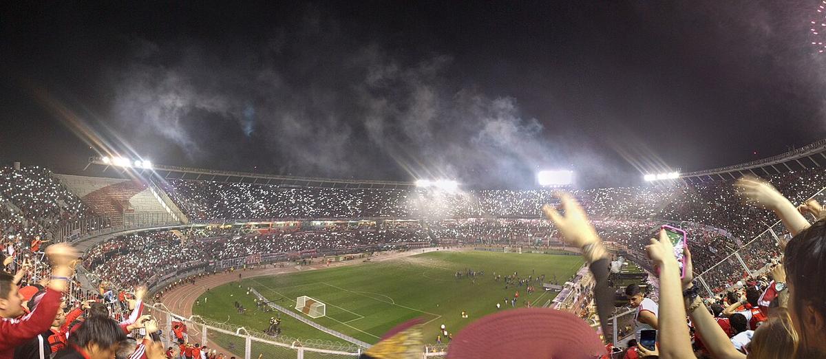 Panorama del estadio Monumental, en Buenos Aires